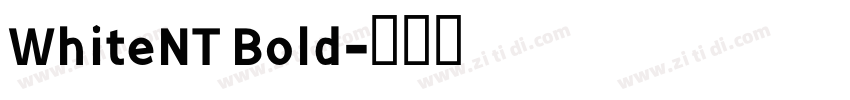 WhiteNT Bold字体转换